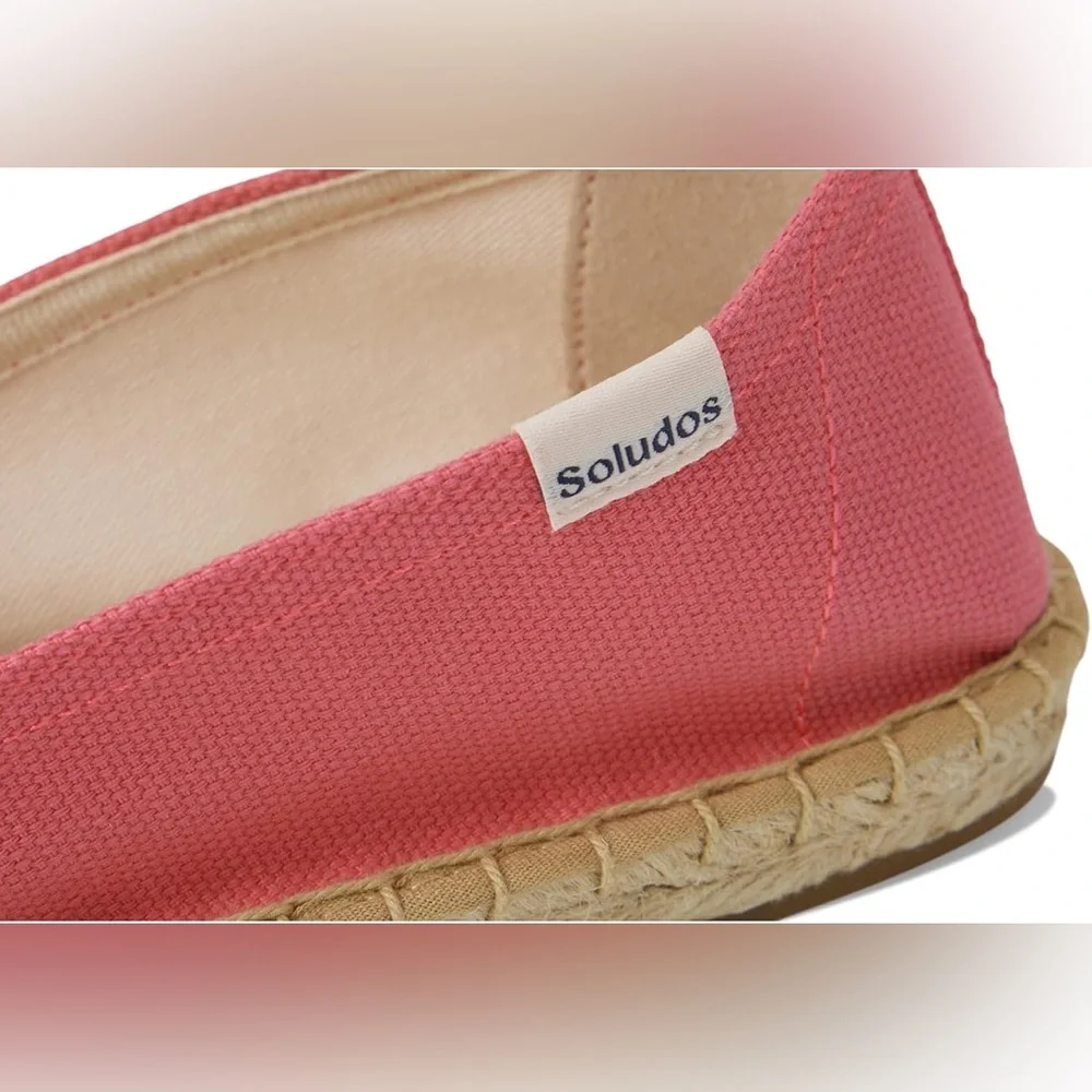 NEW! Soludos The Original Dali Espadrilles In Bubblegum Pink Canvas. 7-7.5